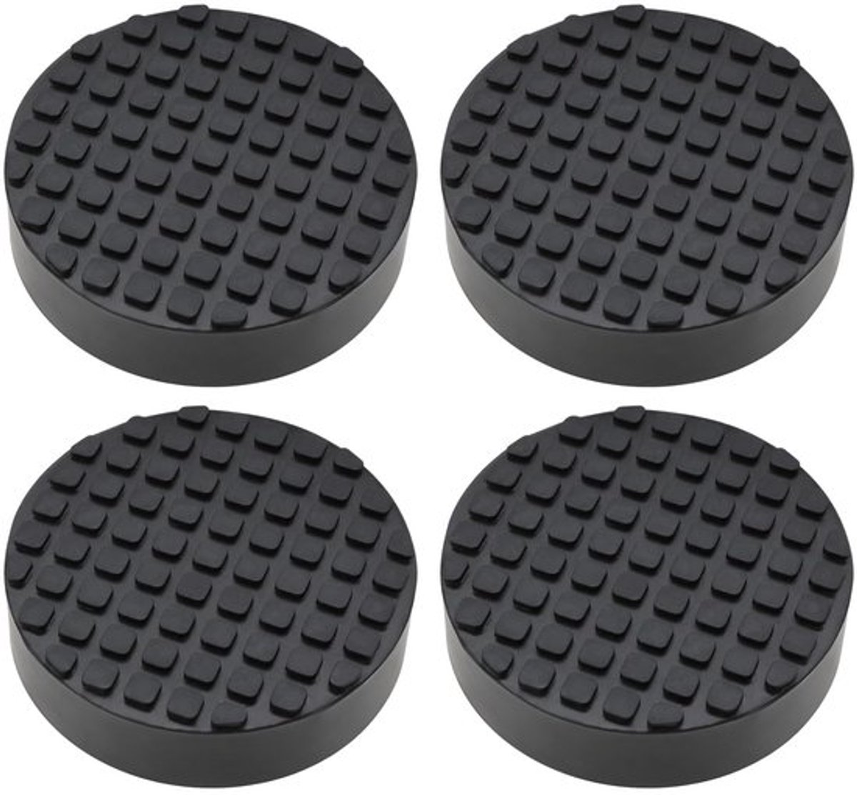 4Pcs Zwarte Rubber Auto Krik Pad Rubber Buffer Auto Reparatie Accessoires Hefplatform Pad Frame Beschermers Voor Auto Vloer Krik