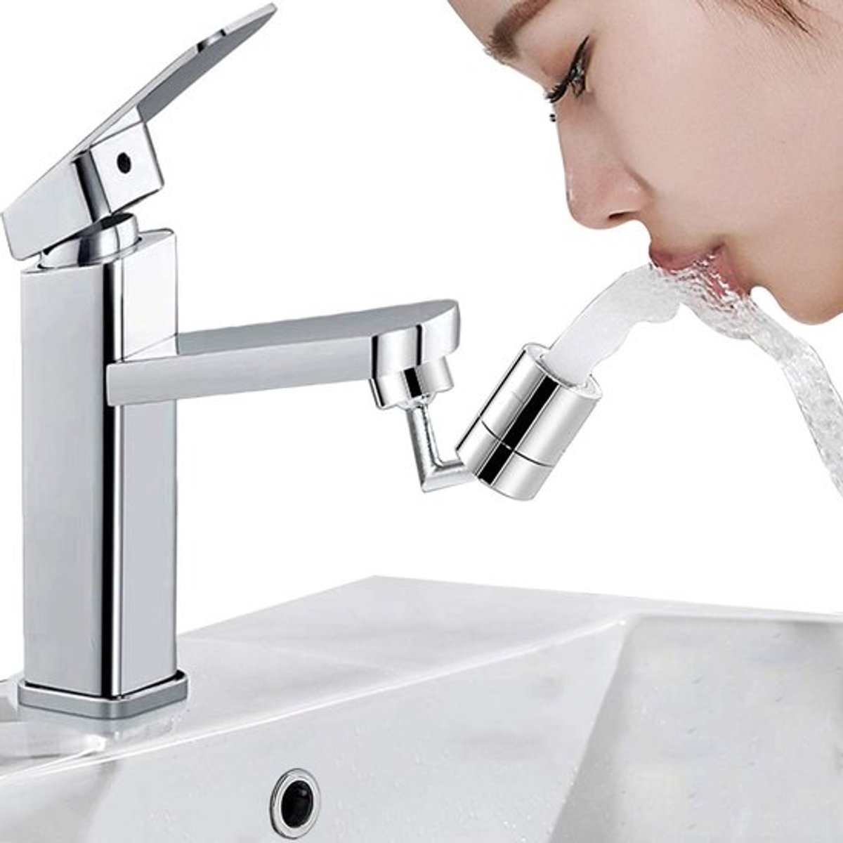 Aanrecht Kraan Beluchter 720 ° Roterende Anti-Splash Water Filter Met 2 Verschillende Water Uitlaat Methoden Voor Badkamer Keuken Tap Spray Head