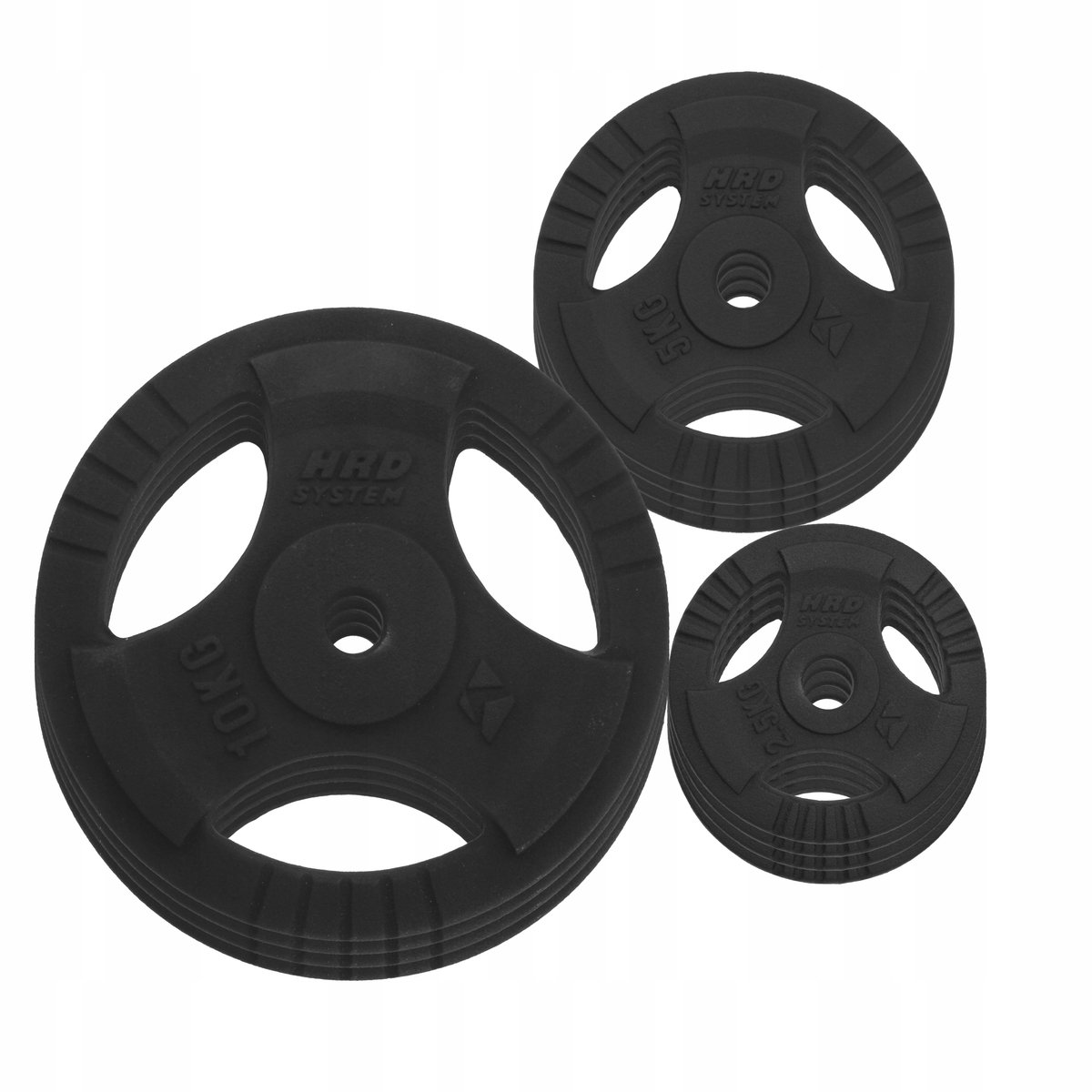 Merkloos 70kg Gietijzeren Halsterset met 29mm Grip - Tri-Grip Platen