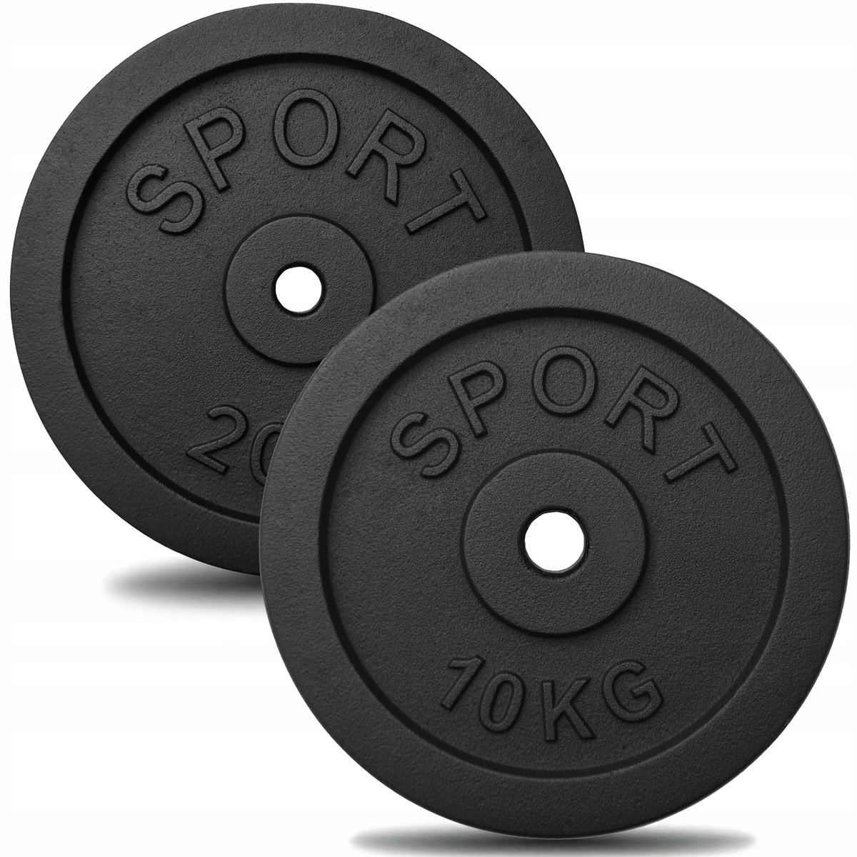 Merkloos Gietijzeren Halterset 30 kg (20 kg + 10 kg) - 28.5 mm opening
