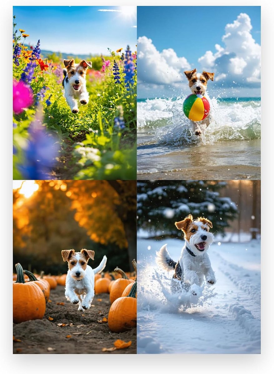 Jaarkalender Fox Terrier A4 - standaard - 2027 - overzichtelijke planning - ShopVlot