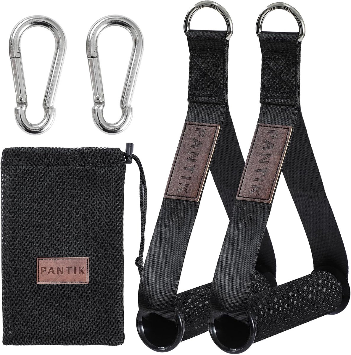 Oefenhandgrepen voor kabelmachine - Duurzame nylon riem - D-ringen en ABS kern - Ideaal voor weerstandstraining - ShopVlot