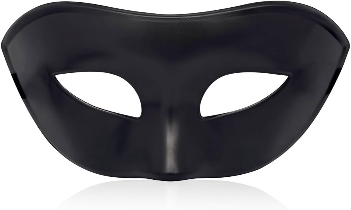 Maskerademasker heren - zwart - Venetiaans ontwerp - perfect voor feesten - SnelShoppen