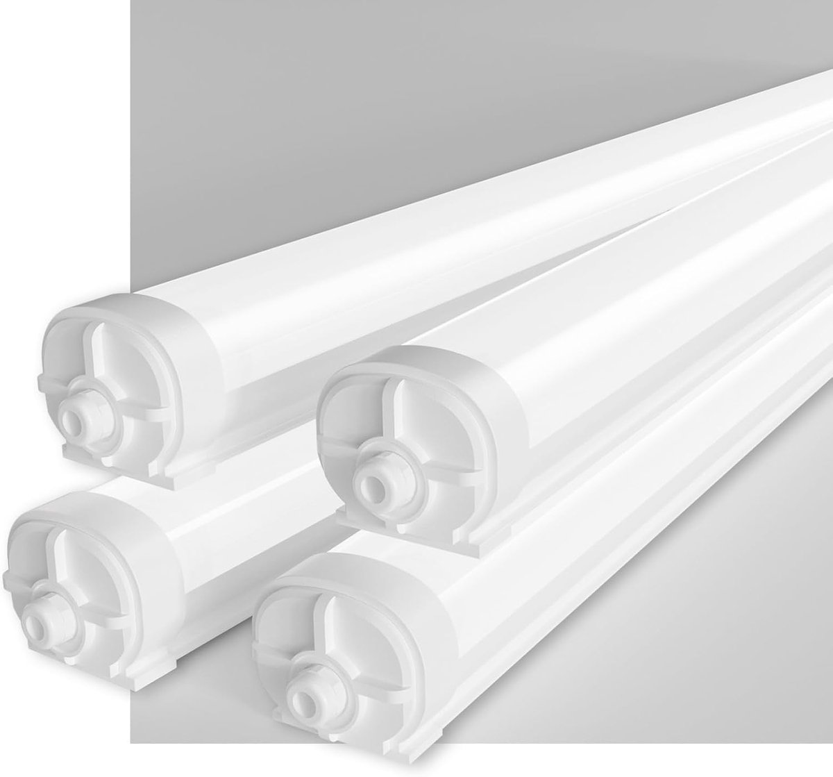 4 Pak LED TL Armatuur 150CM 45W 5625LM Werkplaats 6000K Lampe LED IP65 Waterdichte Geschikt voor kantoor, garage, magazijn, werkplaats, badkamer enz.
