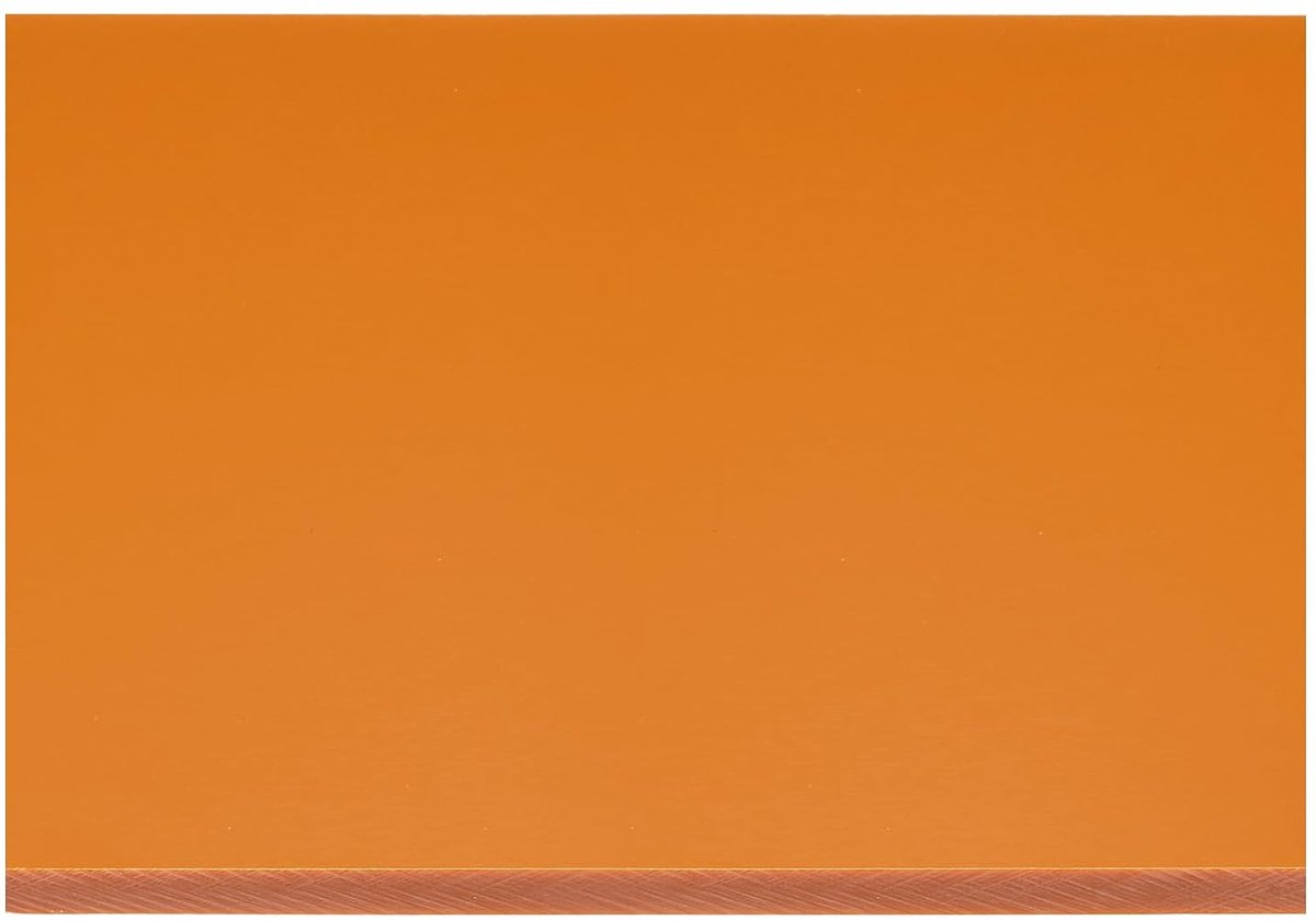 Plastic bord 400 x 300 x 10 mm, 1 stuk gelamineerde harsplaat voor elektronische en elektrische accessoires, doe-het-zelf en knutselen, oranje/rood