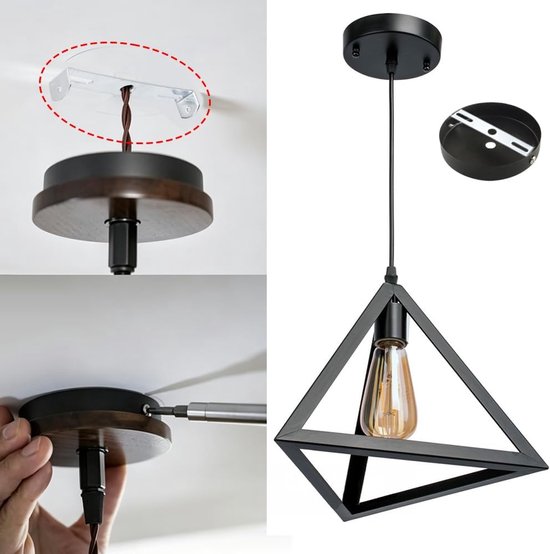 18 Stks Lichtarmatuur Montagebeugel 4.1-4.7 Inch Universele Lamp Crossbar Hardware Set Plafond Licht Plaat Wandmontagebeugel voor Kroonluchter Buitenverlichting — afbeelding 5