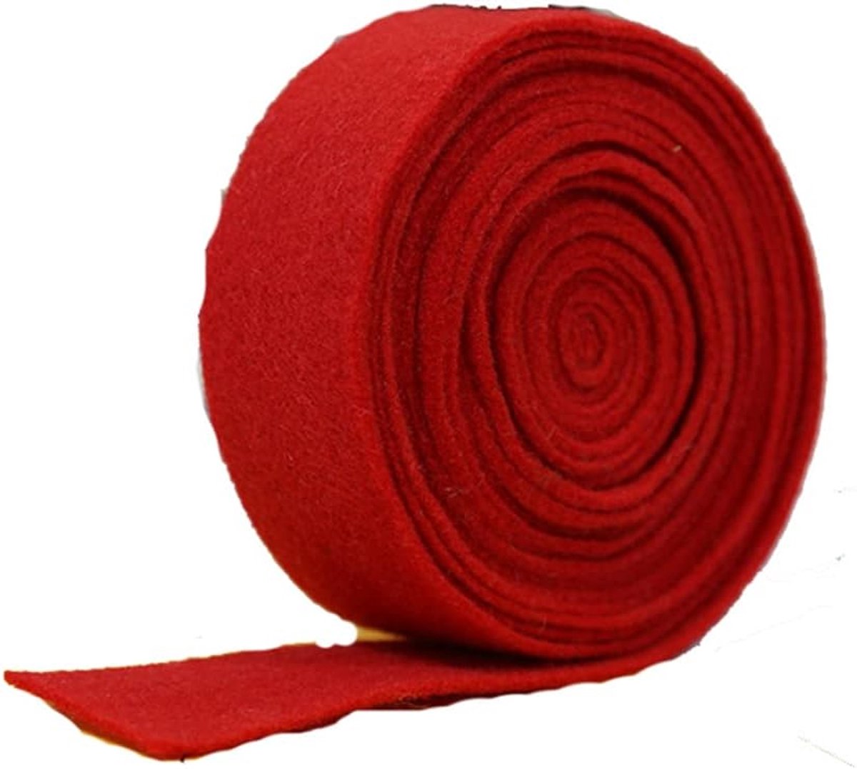 5 m x 5 cm viltband, knutselvilt, cadeaulint, potlint, vilt, knutselen, doe-het-zelf, viltband, knutselvilt voor Kerstmis, bruiloft, decoratie, doe-het-zelf, knutselen, patchwork, rood