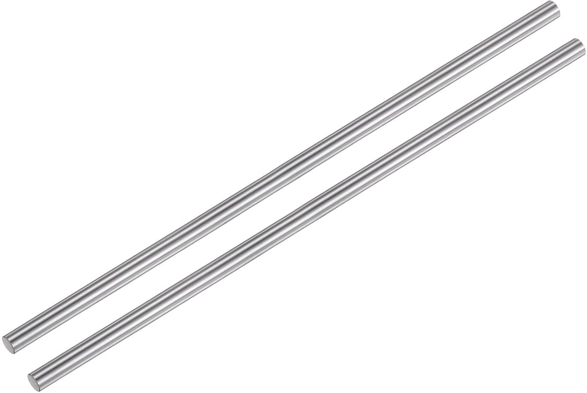 Lineaire bewegingsgeleidingsstang, 2 stuks, 8 mm x 370 mm (0,315 x 14,57 inch) voor 3D-printers en CNC-machines, metrische tolerantie H8, hardheid 53-62 HRC, Ra0,35 m