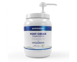 Hypogeen Voetcrème - Hypoallergeen - Voor Droge & Gevoelige Voeten - Met Squalaan & Ureum - PH Neutraal - Hydraterende Voetverzorging - 1500ml Pompflacon