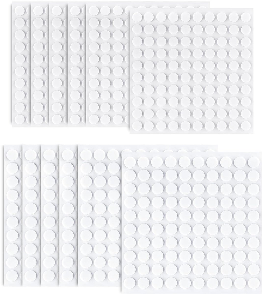 Ronde foam dots 1200 stuks - dubbelzijdig plakband - 3D effect - ideaal voor knutselen - ShopVlot