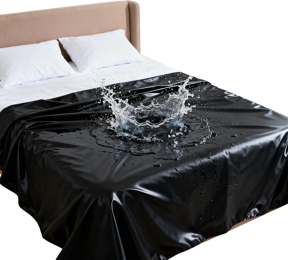 Waterdichte PVC Laken Set 210 x 200 cm - Pack van 2 - Gemakkelijk schoon te maken - Voor spannende momenten - ShopVlot
