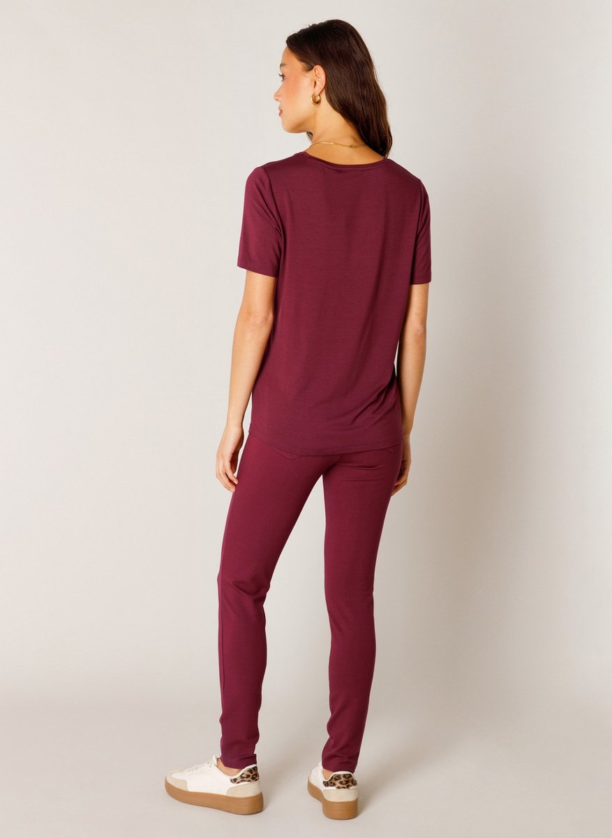BASE LEVEL Yanic Jersey Shirt - Wine Red - maat 40