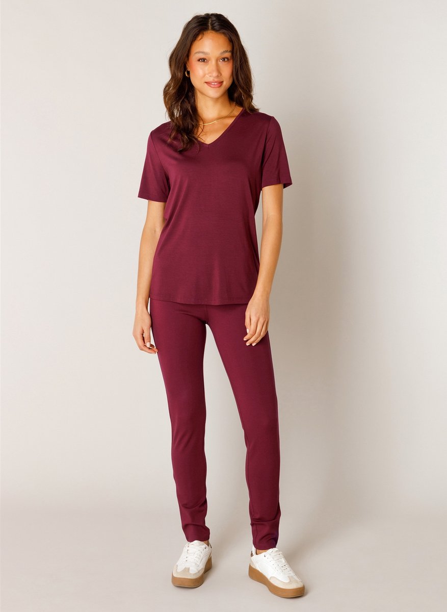 BASE LEVEL Yanic Jersey Shirt - Wine Red - maat 46