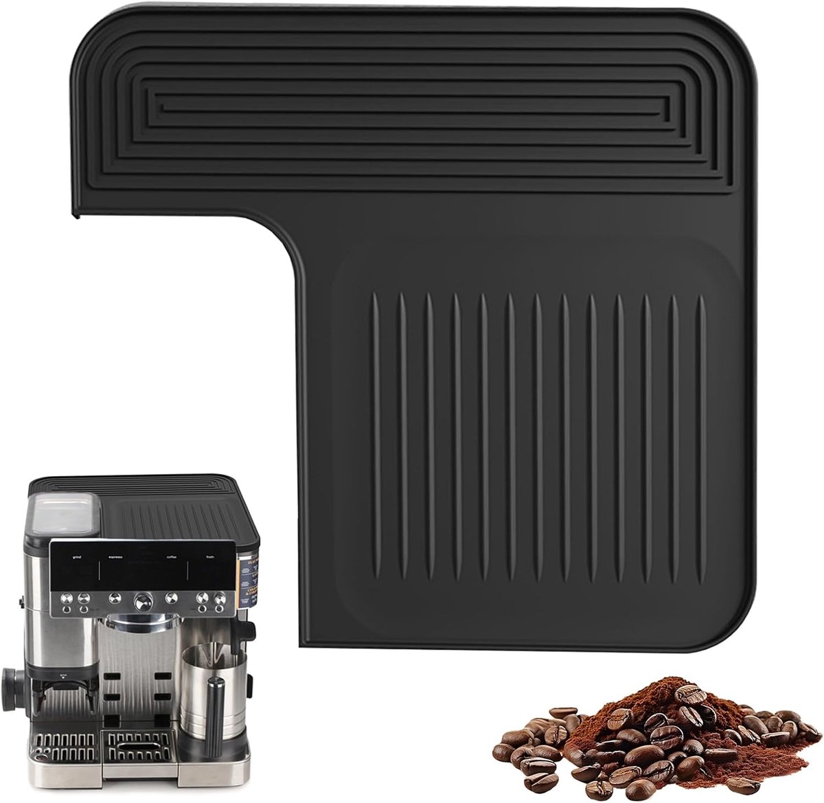 Siliconen mat voor koffiezetapparaten 31 x 29 cm - antislip - krasbestendig - hittebestendig - ShopVlot