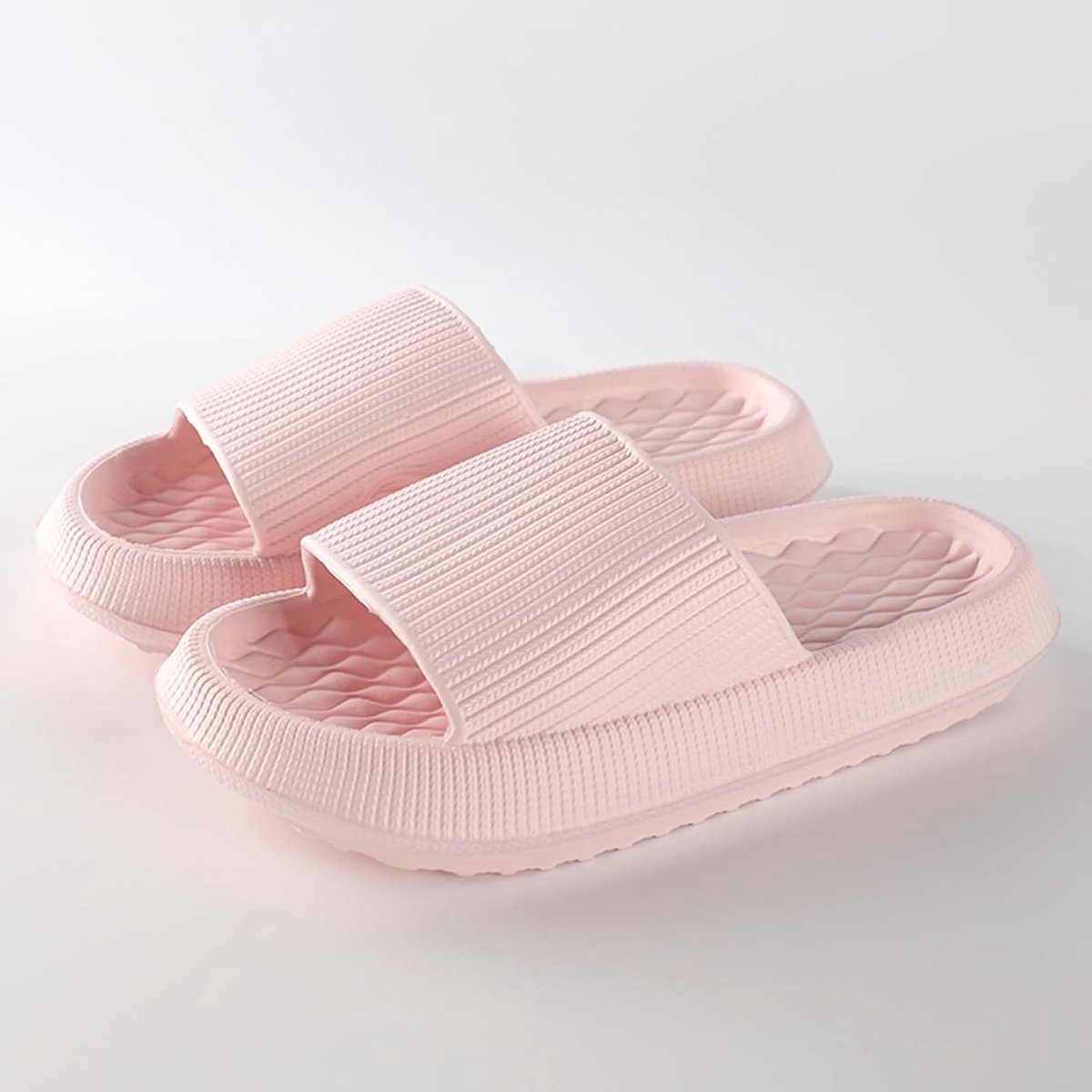 SnelShoppen - Cloud Sliders Dames en Heren - Zachte Antislip Doucheschoenen met 4 cm Dikke Buitenzool - Ideaal voor Strand, Zwembad, Binnen en Buiten