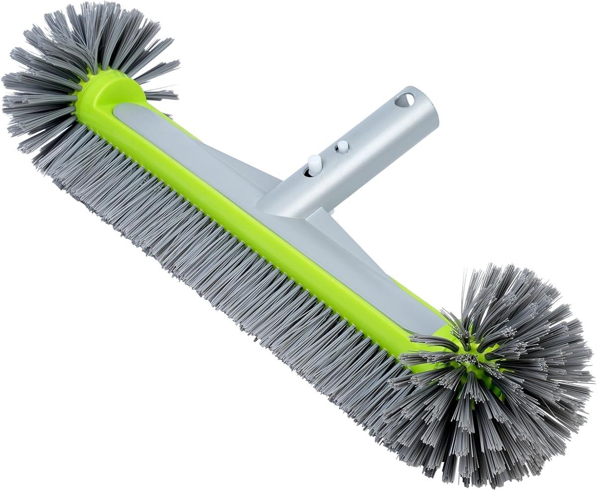 Zwembadborstel Extra Breed 43 cm - Nylon Borstels - Hoek- en Randreiniging - Voor Efficiënte Poolonderhoud - ShopVlot