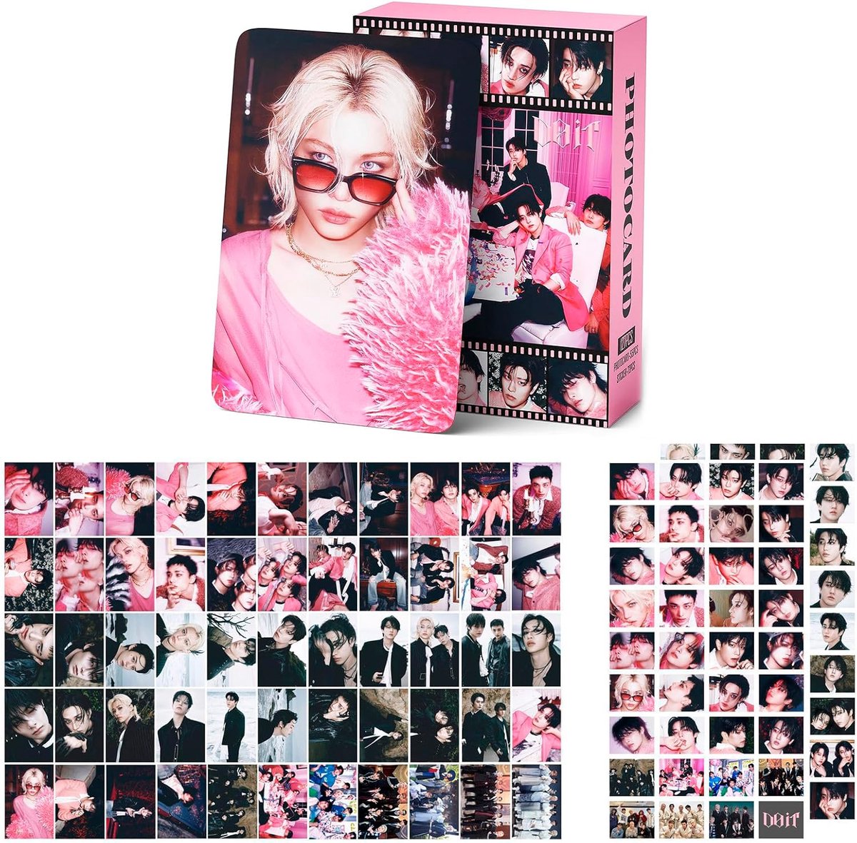 Foto kaarten set 55 stuks - stickers 72 stuks - Kpop merchandise - perfect voor STAY - ShopVlot