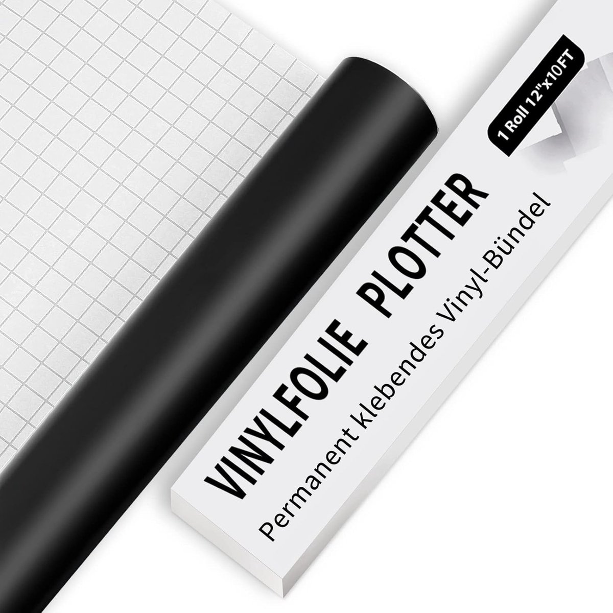 Plotter Film 30.5 x 305cm - Matte Zwarte Zelfklevende Vinyl - Perfect voor DIY Decoratie - ShopVlot