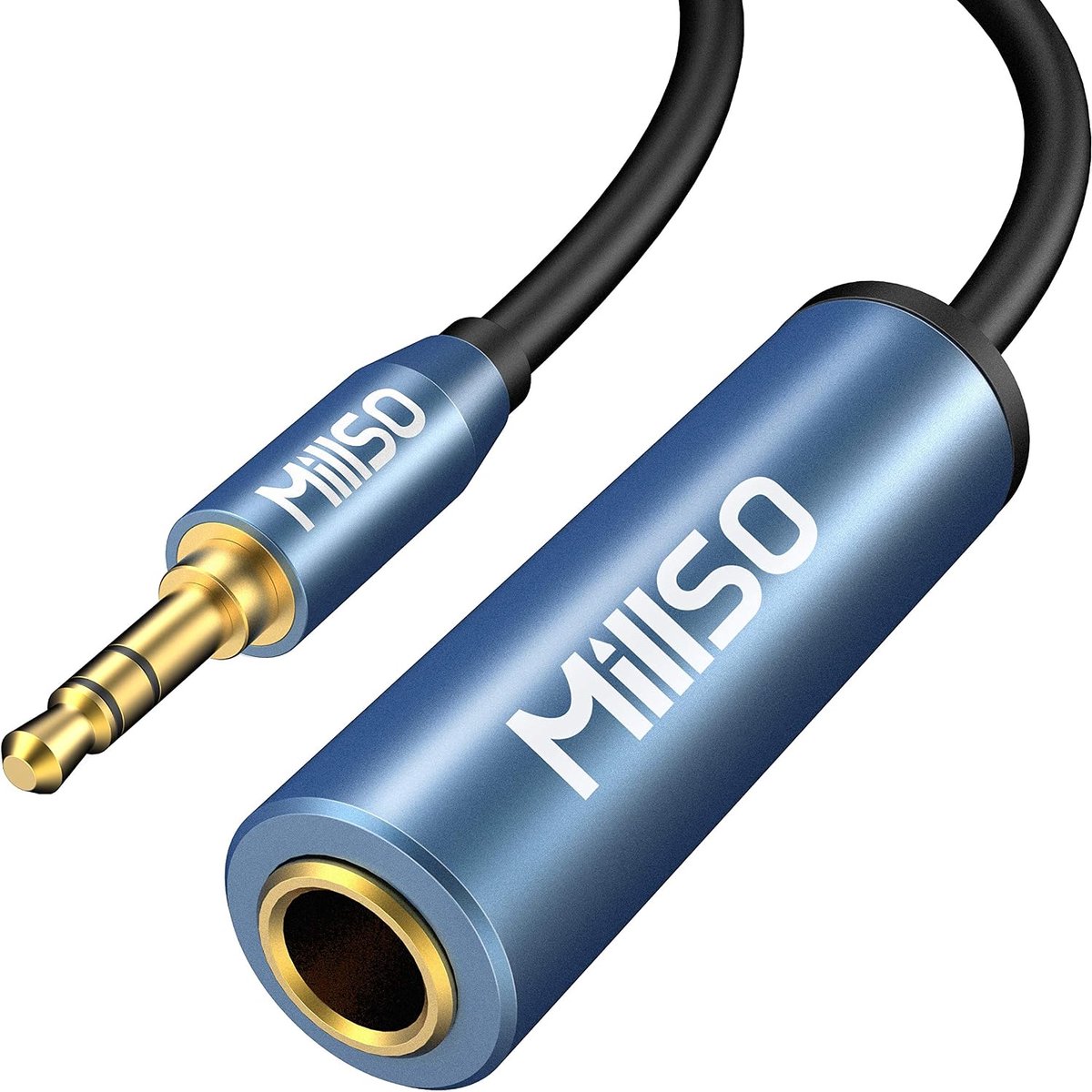 Jack adapter 3.5mm naar 6.35mm - 24K vergulde contacten - ideaal voor hoofdtelefoon en luidspreker - ShopVlot