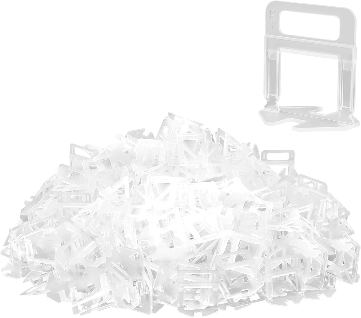 Tile Leveling System 2mm - 3000 Stuks - Hoogwaardige PP Materiaal - Voor Perfecte Tegeluitlijning - ShopVlot