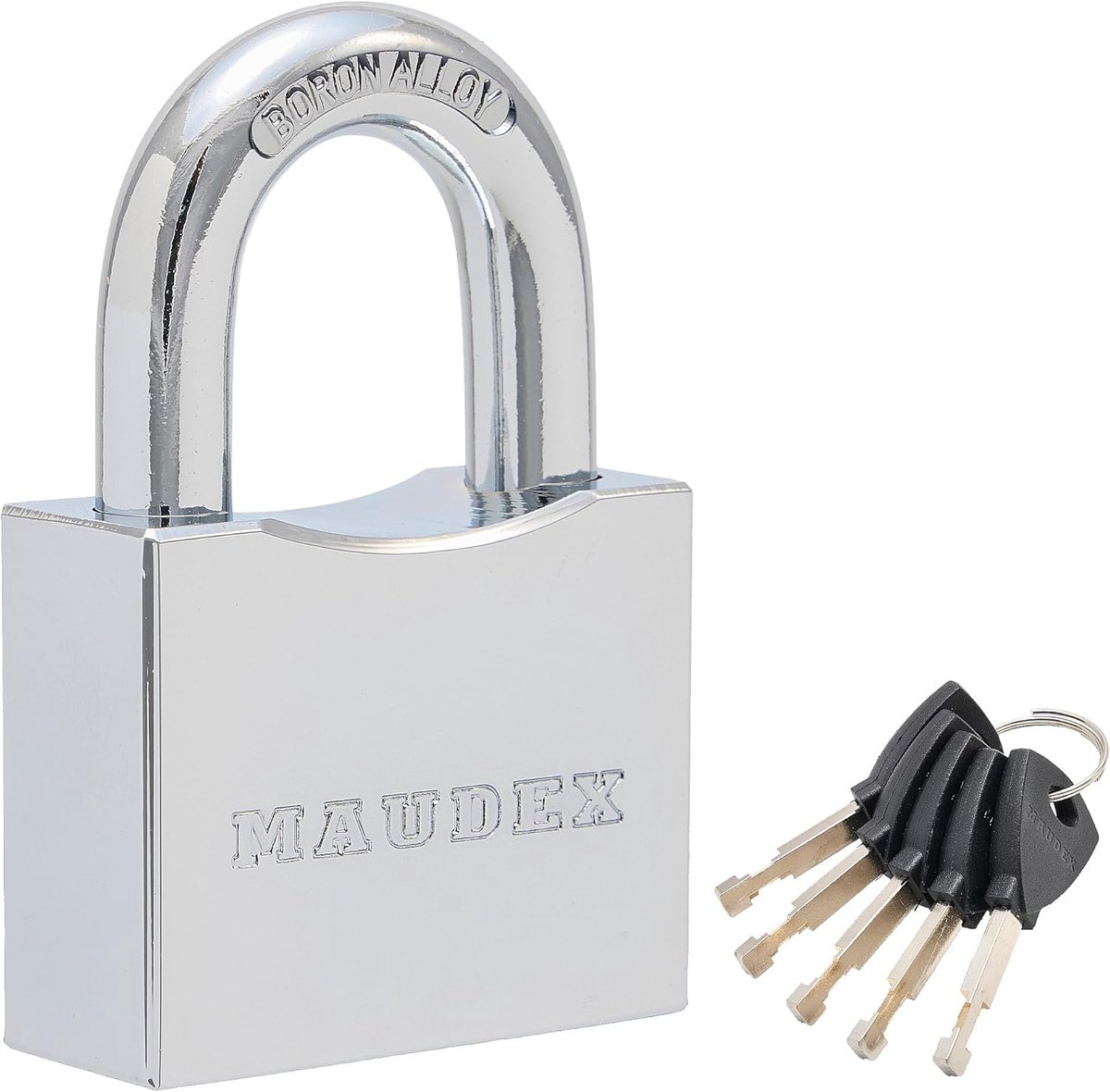 Hangslot 10mm gehard - weerbestendige chroombehuizing - 7-pins cilinder - ideaal voor kluisjes - ShopVlot