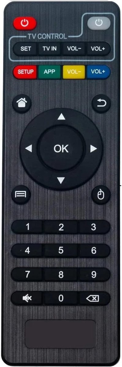 Afstandsbediening vervangend voor MXQ Android TV Box T95 - Plug & Play - 2 AAA batterijen - 24 maanden garantie - ShopVlot
