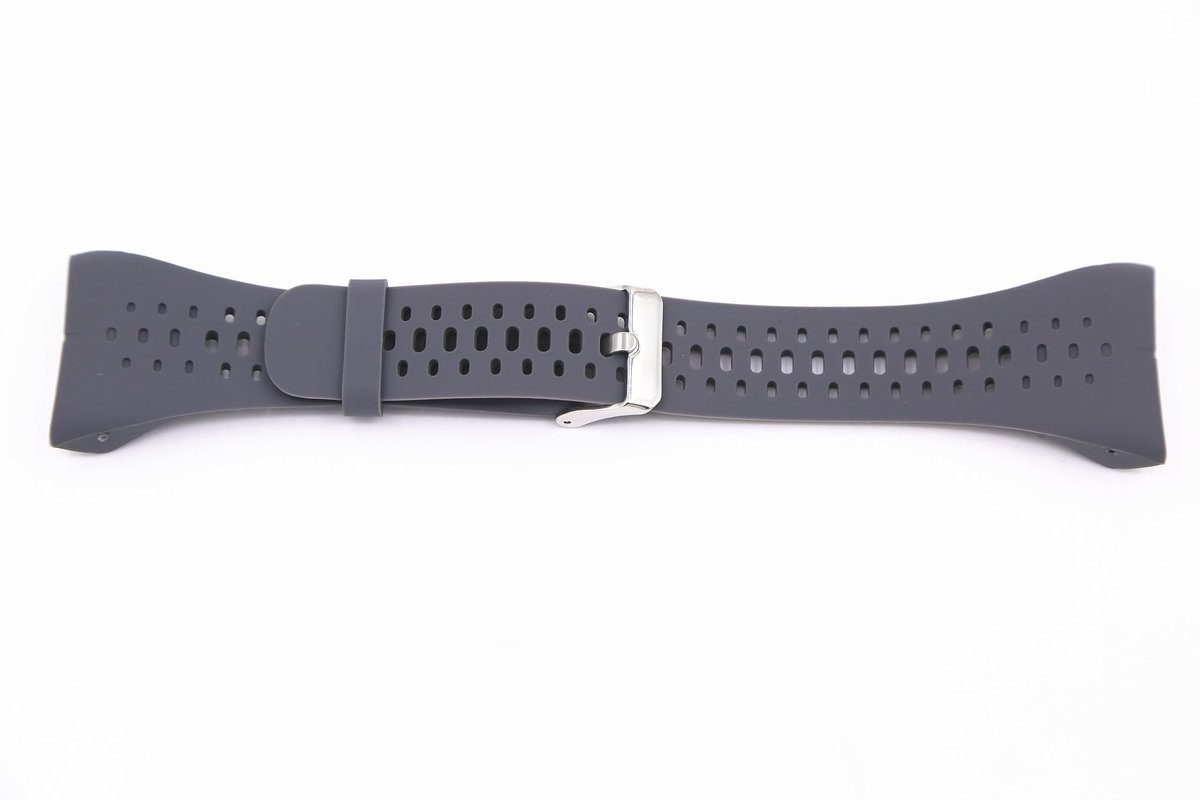 Horlogeband zwart siliconen - vervangend voor Polar M400 M430 - verwisselbaar - stijlvol en comfortabel - ShopVlot