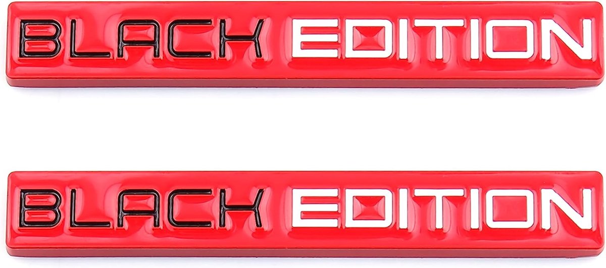 Auto-embleem sticker - zwart-wit - waterdicht en windbestendig - eenvoudig te installeren - ShopVlot
