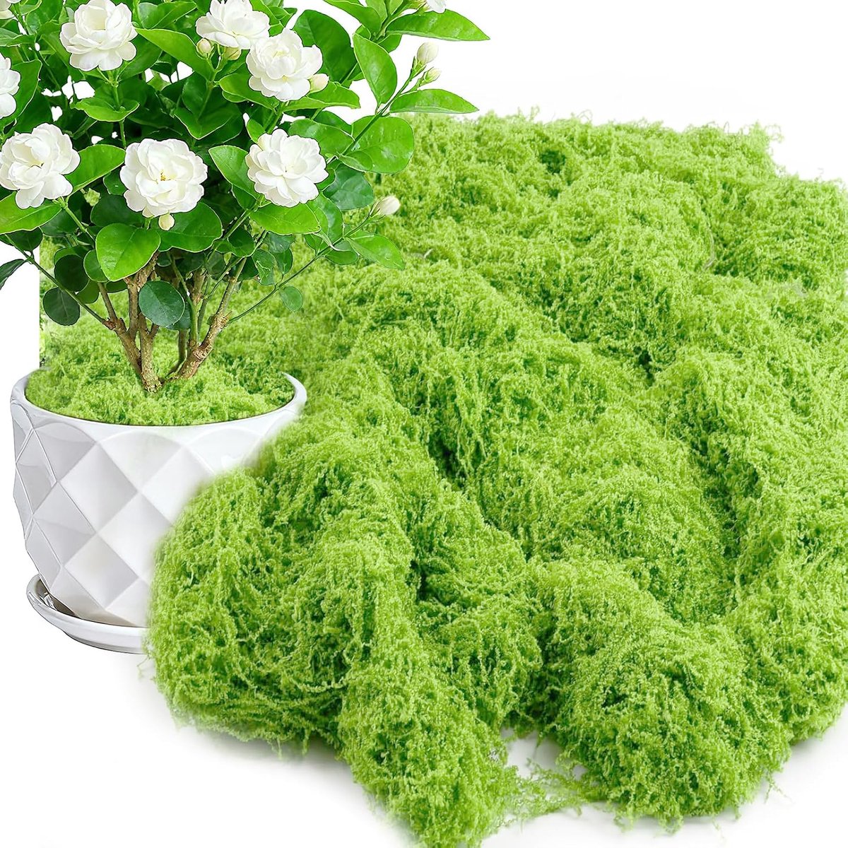 Kunstmos 200 g - Lichtgroen - Mouldable en ademend - Perfect voor decoratie - ShopVlot