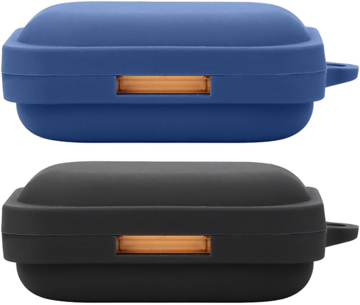 Silicone case voor Nothing Ear (A) - zwart-blauw - schokbestendig - beschermt tegen stof en krassen - ShopVlot