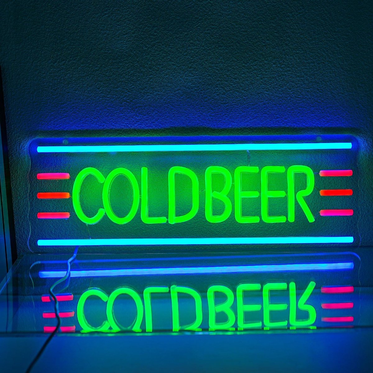 Neon Bierbord Dimbaar - Acryl Beer Neon Sign - Koelere Sfeer - Perfect voor Bar of Slaapkamer - ShopVlot
