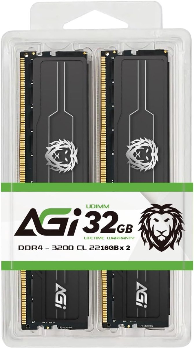 RAM geheugen 32GB (2 x 16GB) - DDR4 3200MHz CL22 - 288-pins U-DIMM - Upgrade voor desktopcomputer - ShopVlot