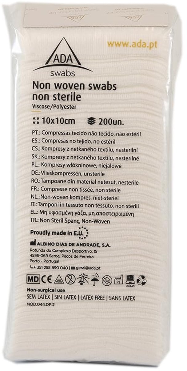 Vaatdoeken 10 x 10 cm - 100% hydrofiel katoen - onsteriel - ideaal voor baby's - ShopVlot