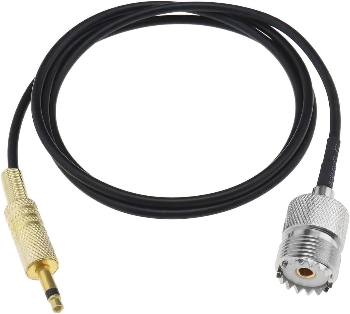 SnelShoppen - UHF Female SO239 naar 3.5mm Male Plug Audio Adapter - 0.9m Lange Stereo Verlengkabel voor Adapter/CCTV/Camera/Monitor Antenne - Duurzaam