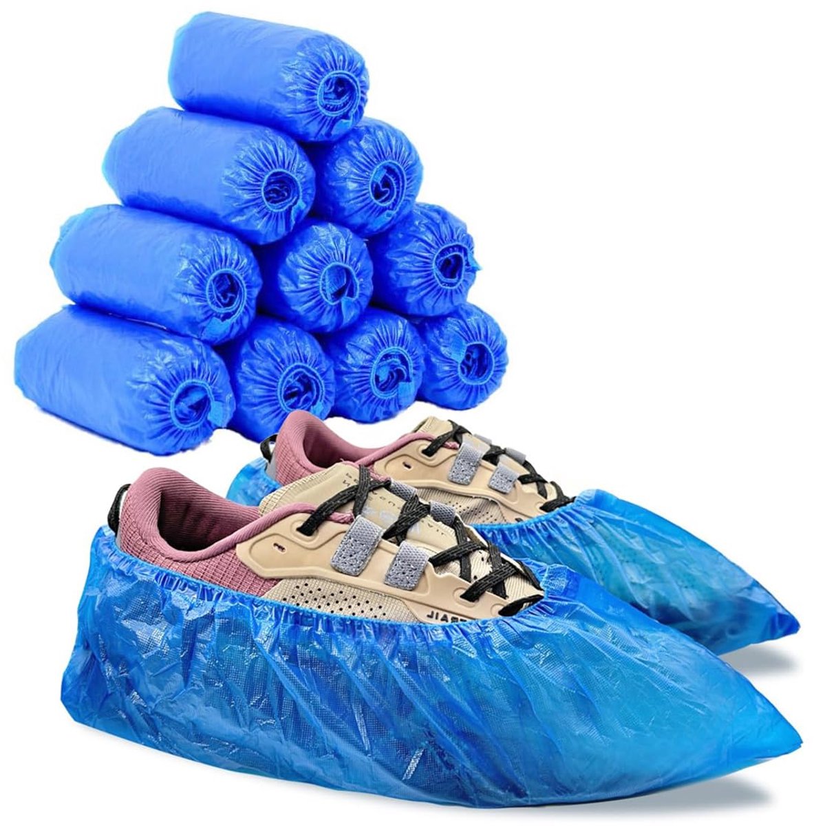 Schoenovertrekken 100 stuks - waterdicht CPE - antislip - bescherming voor vloeren - ShopVlot