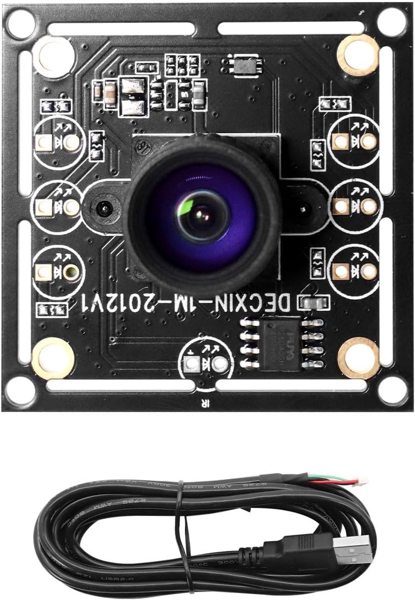 Camera module 100 graden - 1MP 1280 x 720 - breedhoeklens - ideaal voor DIY-projecten - ShopVlot