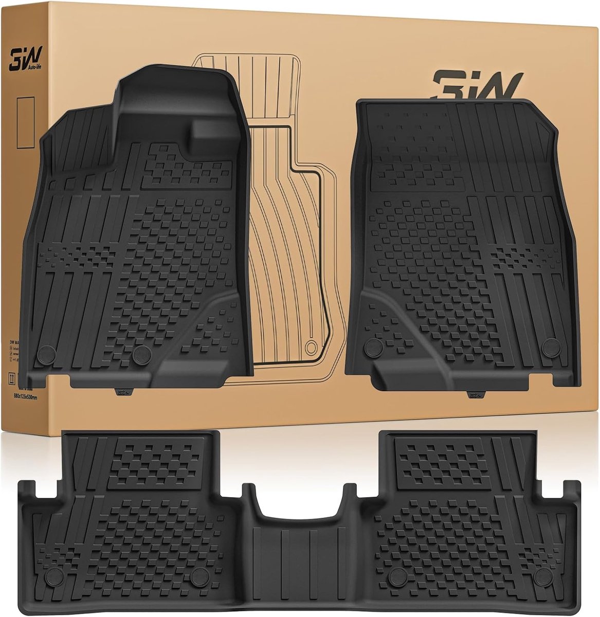 Autovloermatten Peugeot 3008 2024-2025 - Thorex Materiaal - Antislip en Waterdicht - Perfecte Pasvorm - ShopVlot