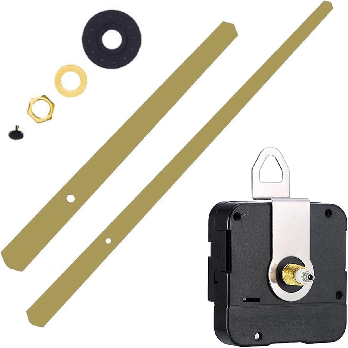 Wandklok Mechanisme - Stille Quartz Beweging - Goud - Voor DIY Klok Vervangingsonderdelen - ShopVlot