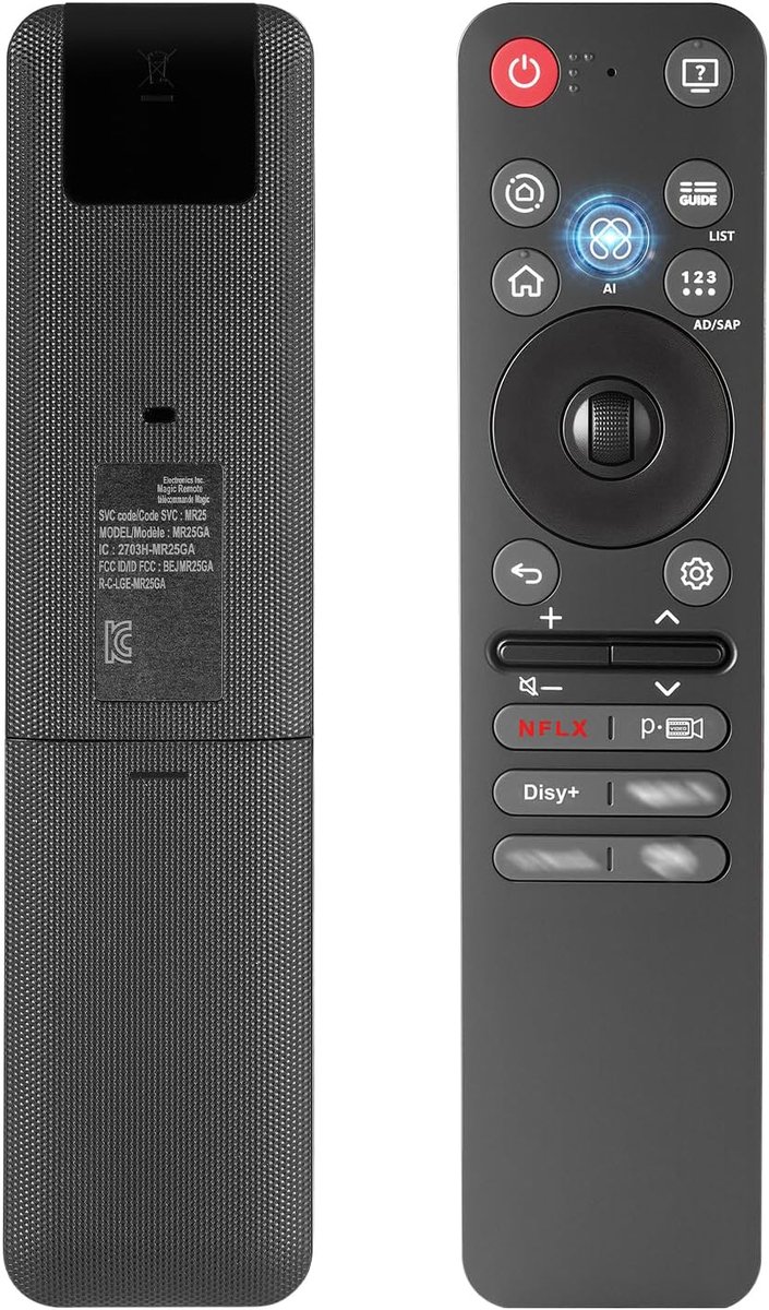 Universele Vervangende Afstandsbediening - AI Smart TV afstandsbediening met spraakbesturing - ShopVlot