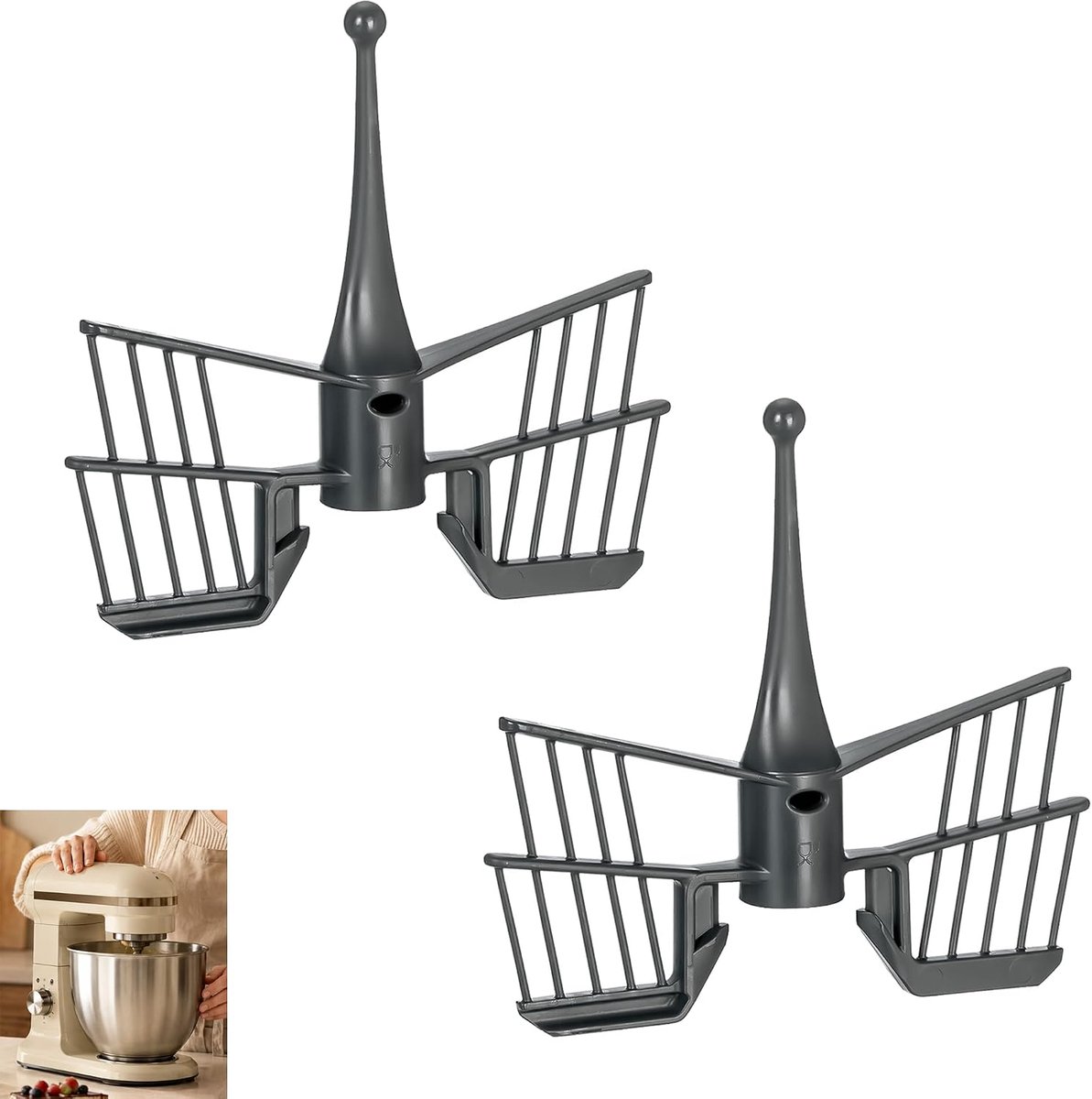 Vlindergarde voor Thermomix TM31 TM5 TM6 - 2-delige set - duurzame ABS-kunststof - perfect voor slagroom en eiwitten - ShopVlot