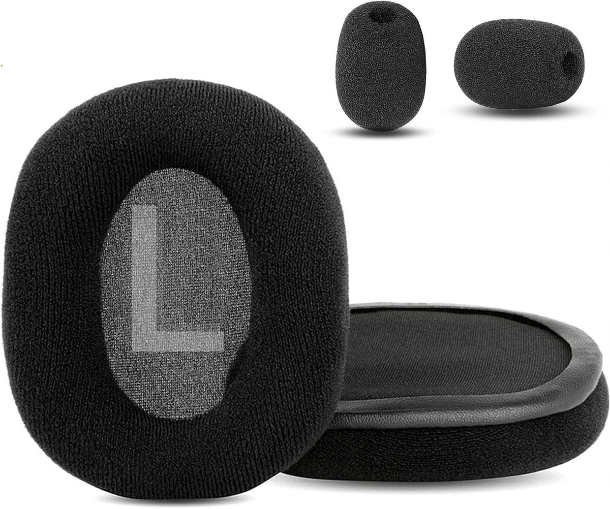 Oorkussens vervangingspad - comfortabele stof - hoogdichtheidsgel - perfect voor gaming - ShopVlot