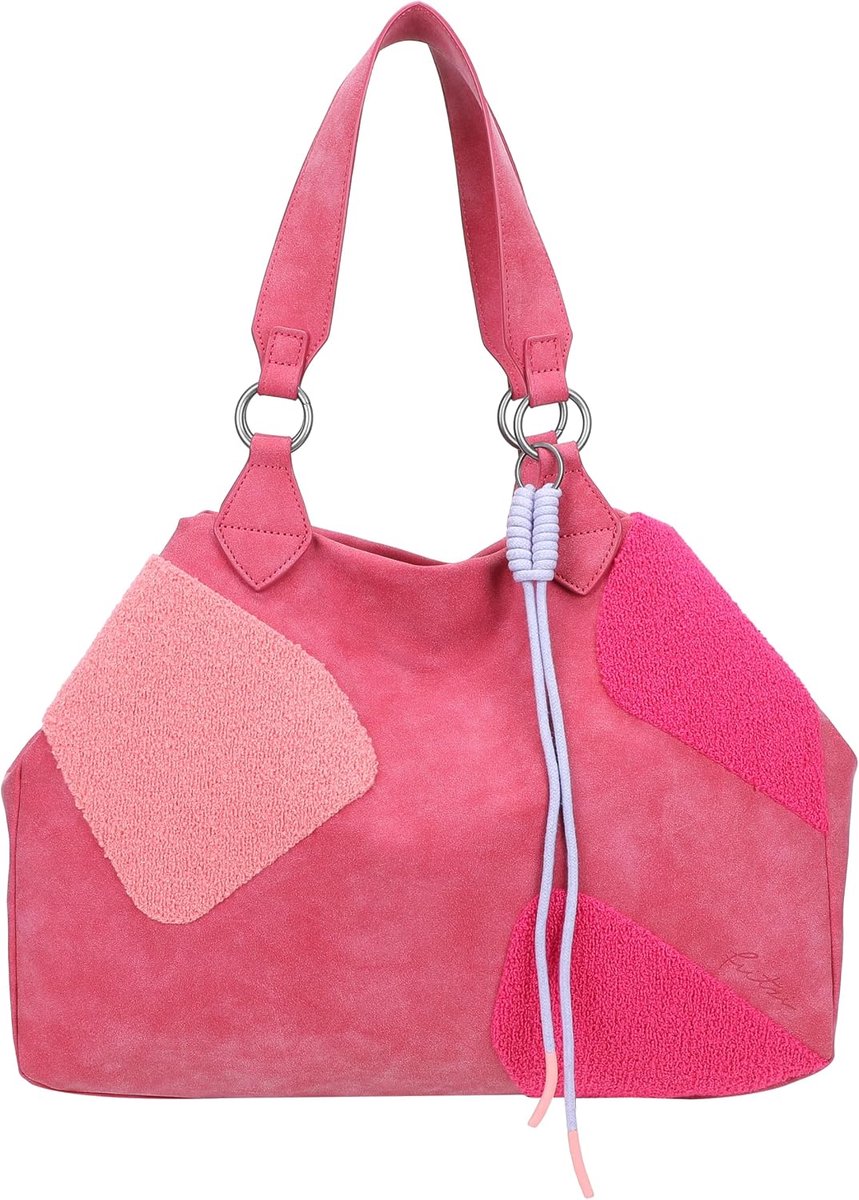 Shopper Flocked - Limited Happy - Duurzaam materiaal - Perfect voor dagelijkse boodschappen - ShopVlot