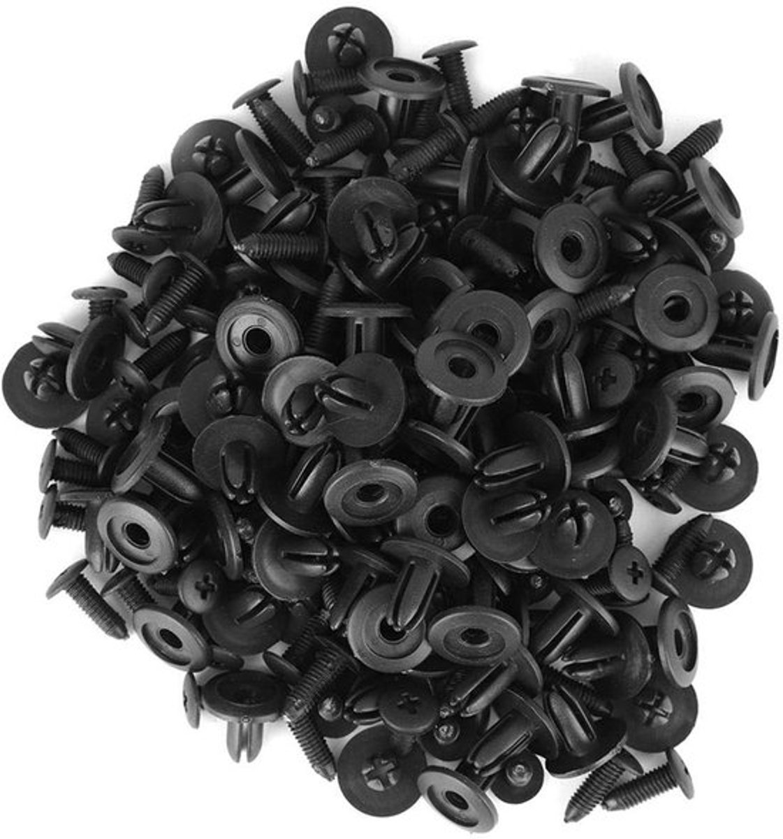 100 stuks auto kunststof klinknagels 6mm gat schuifbevestiging spatbord bumper drukpen clip AP