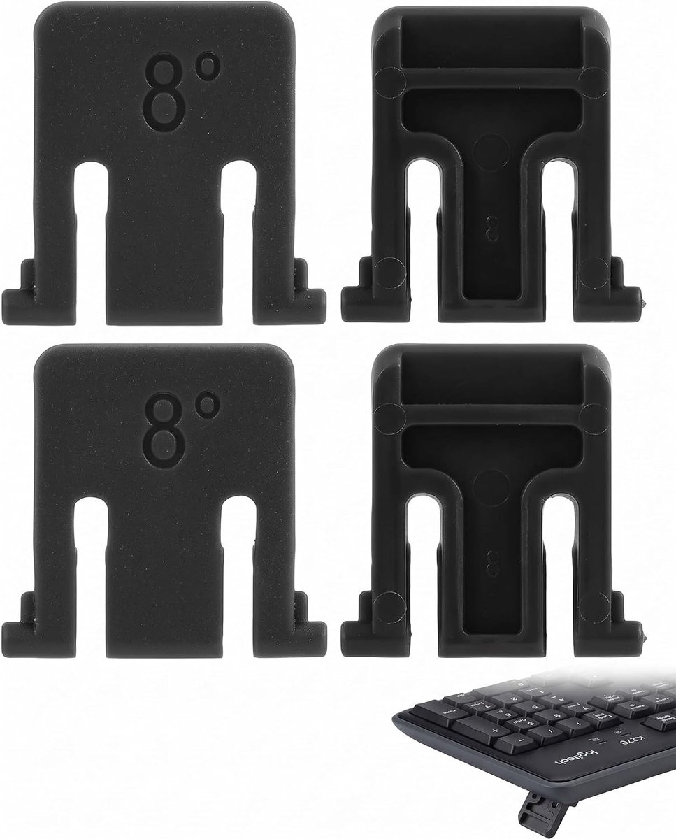 Reservevoetjes voor toetsenborden - set van 4 - duurzaam kunststof - perfecte vervanging voor stabiele grip - ShopVlot