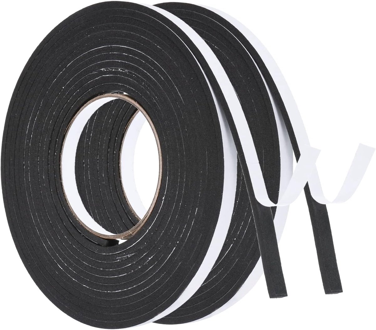 16.4ft/5m Weer Strippen Seal, 2 Roll 10mm Breed 4mm Dikke EVA Foam Tape Zelfklevende Strip Voor Deur Venster Isolatie