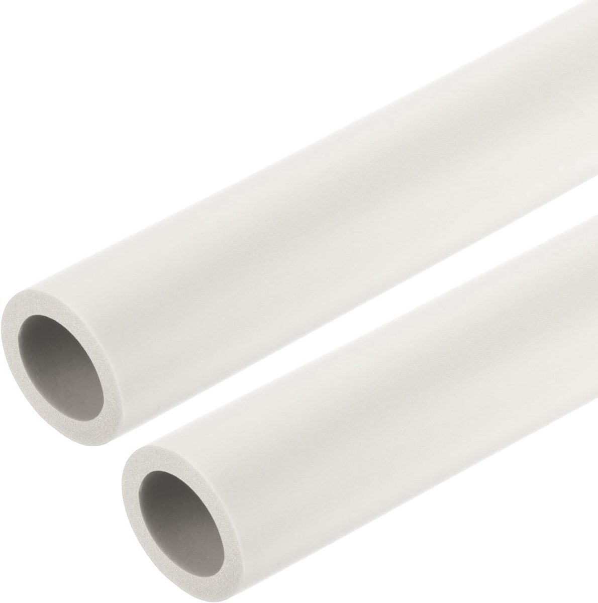 Isolatie, schuim, 22 mm ID, 32 mm OD, 0,3 m lengte, antislip schuimslang voor fitnessapparaten, gripondersteuning, hoes, fietshandgrepen, stuurgrepen, wit, 2 stuks
