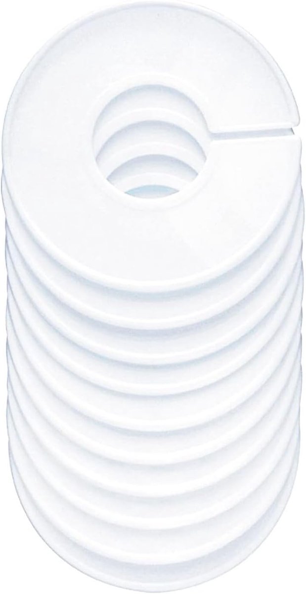 Kledingdividers 10 pcs - ronde kunststof - duurzame partitions - eenvoudig te gebruiken - ShopVlot