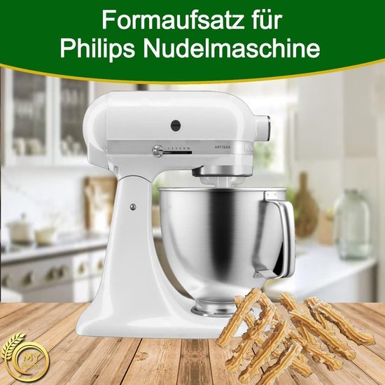 SnelShoppen - Churros Pasta Disc voor Kitchen Aid Avance Pasta Maker - Maak Verse Pasta en Noodles Thuis - Eenvoudig en Makkelijk Schoon te Maken - Ke van Snelshoppen — afbeelding 3