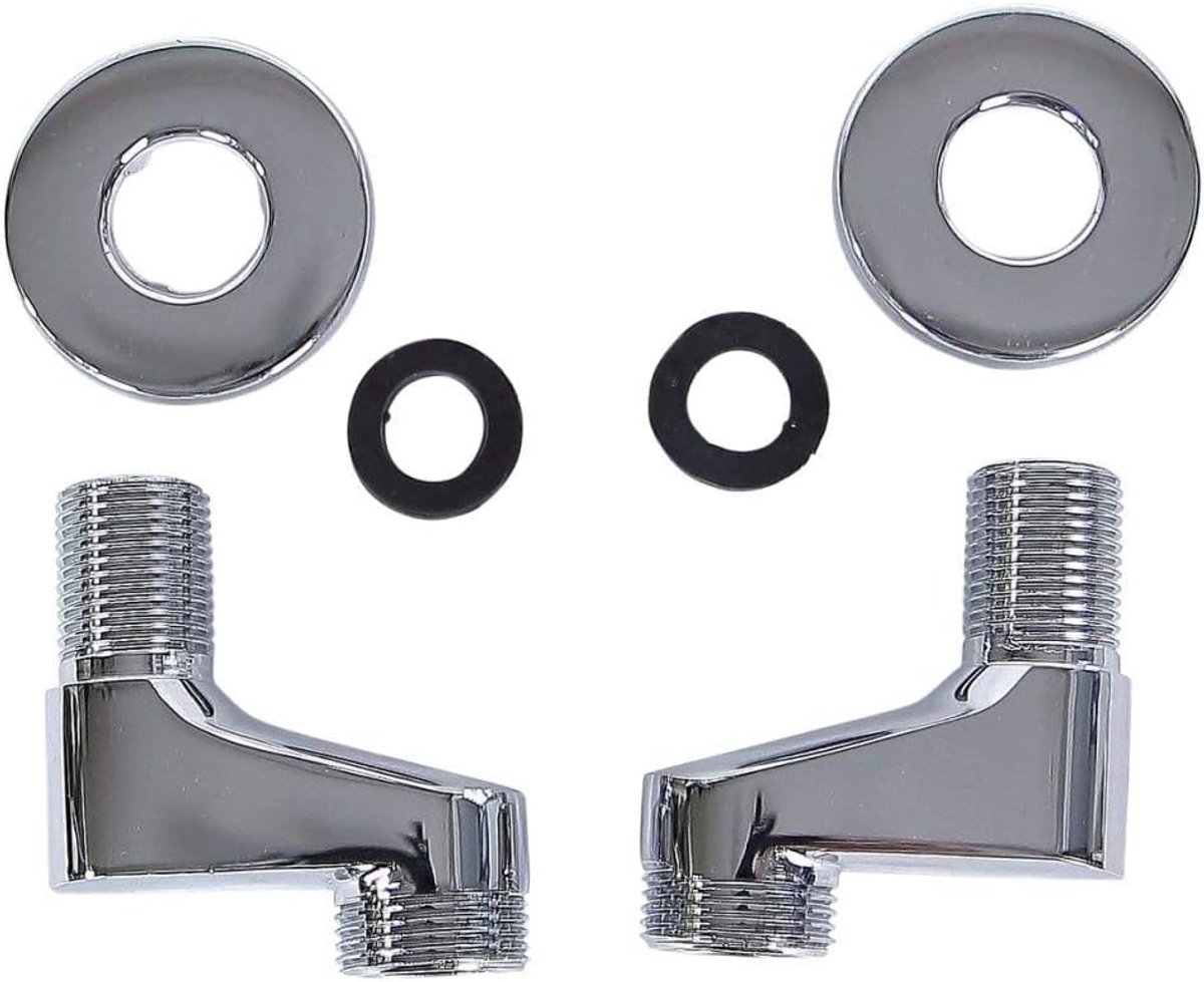 S-aansluiting verplaatst 60 mm voor wandarmaturen, set van 2 VR60