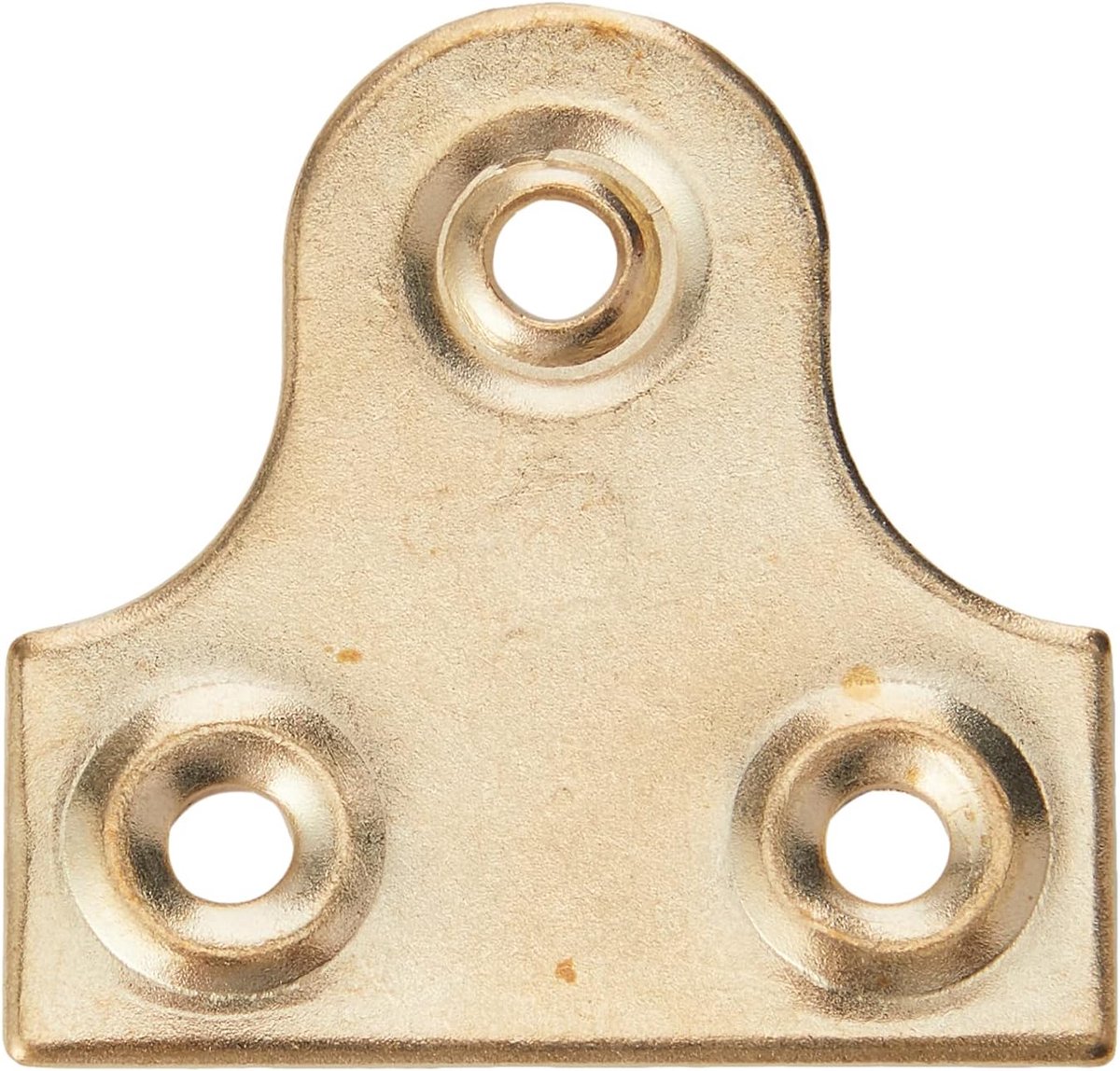 Hardware BH02266 ronde glasplaat 32 mm, messing (verpakking à 4), wit, stuks